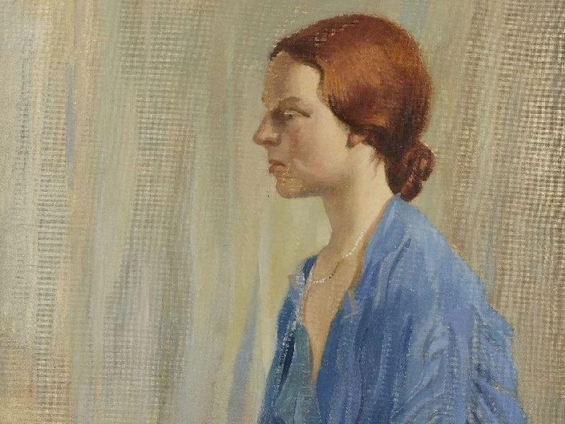 1881-Allan Douglas Mainds - Ritratto di una signora